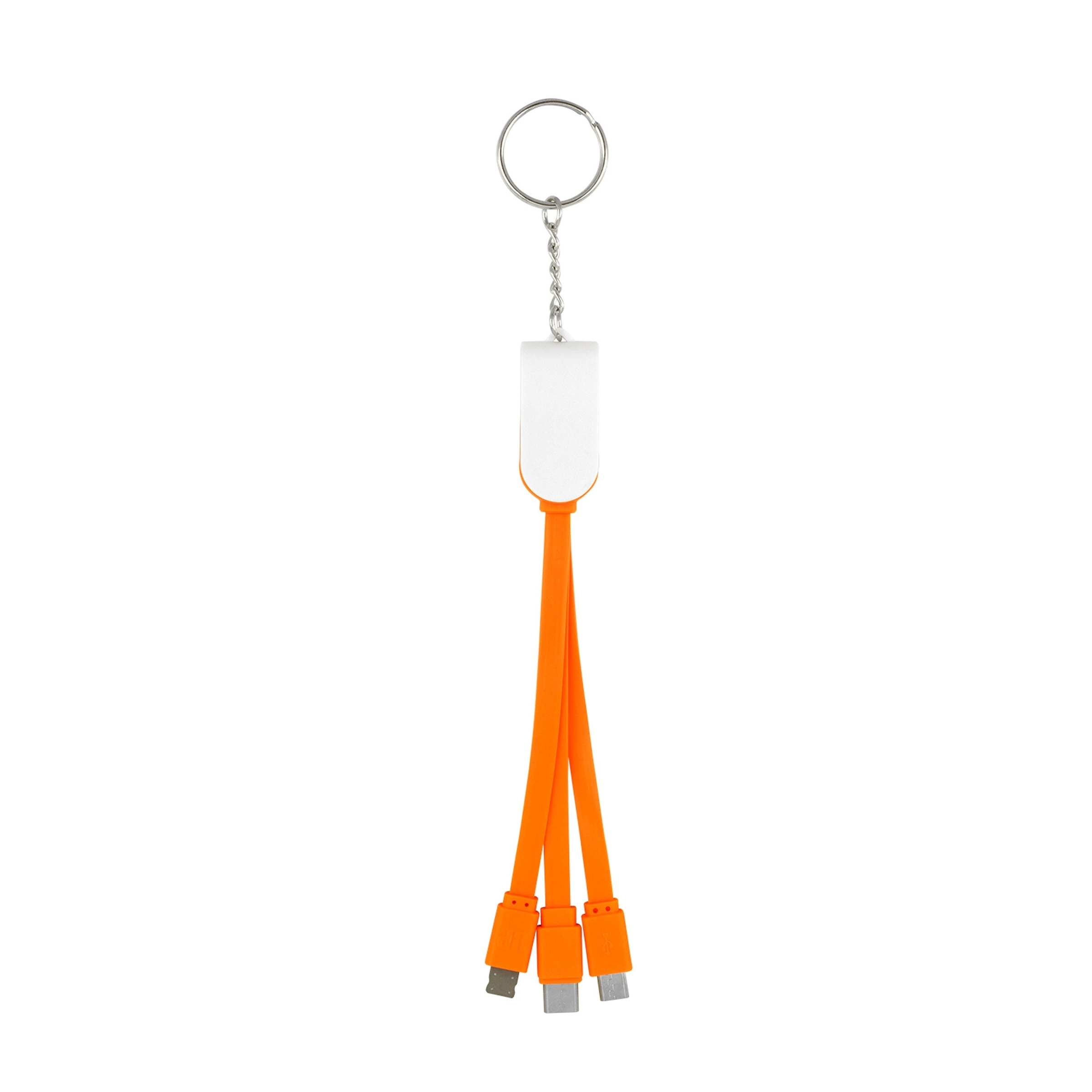 Swivel 3-In-1 Keychain Cable With Type C USB 7