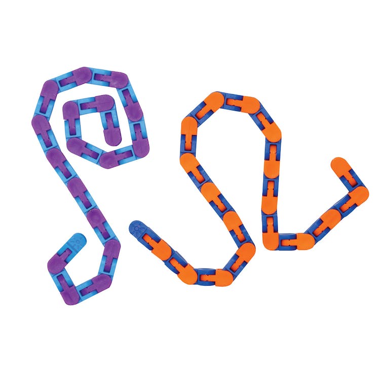 Wacky Tracks Squeeze Link Toys - 2 Color Combos 1