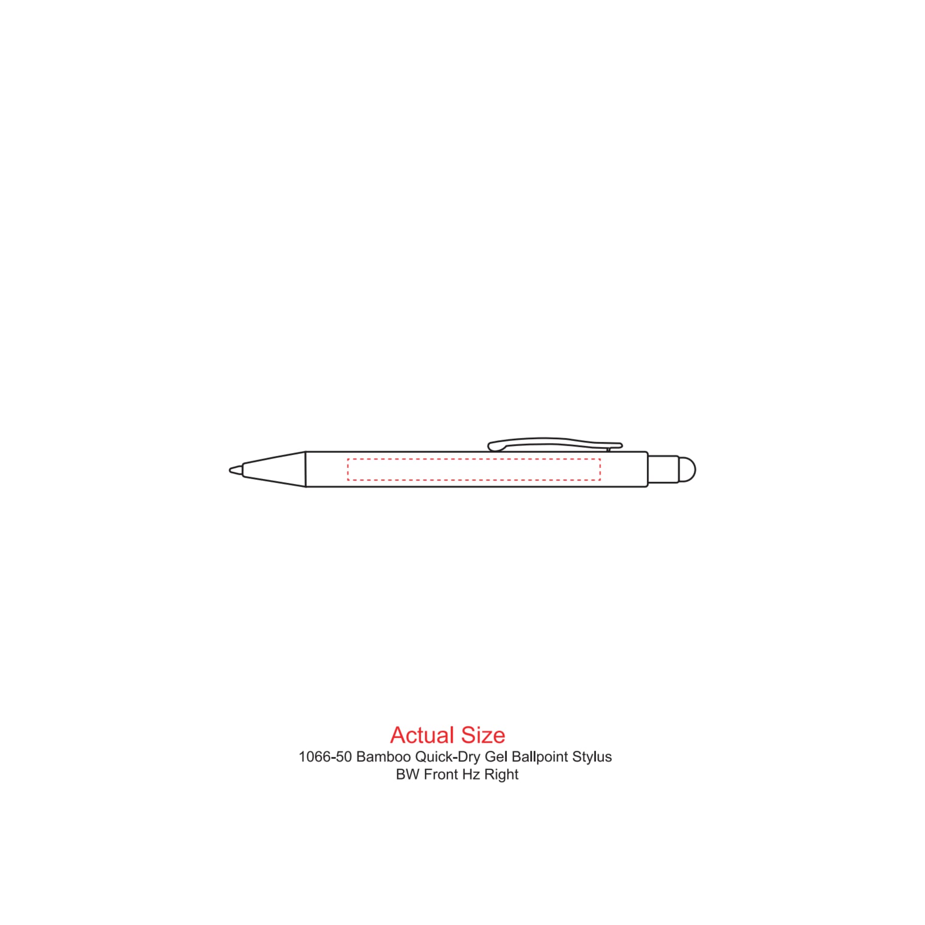 Bamboo Quick-Dry Gel Ballpoint Stylus 23