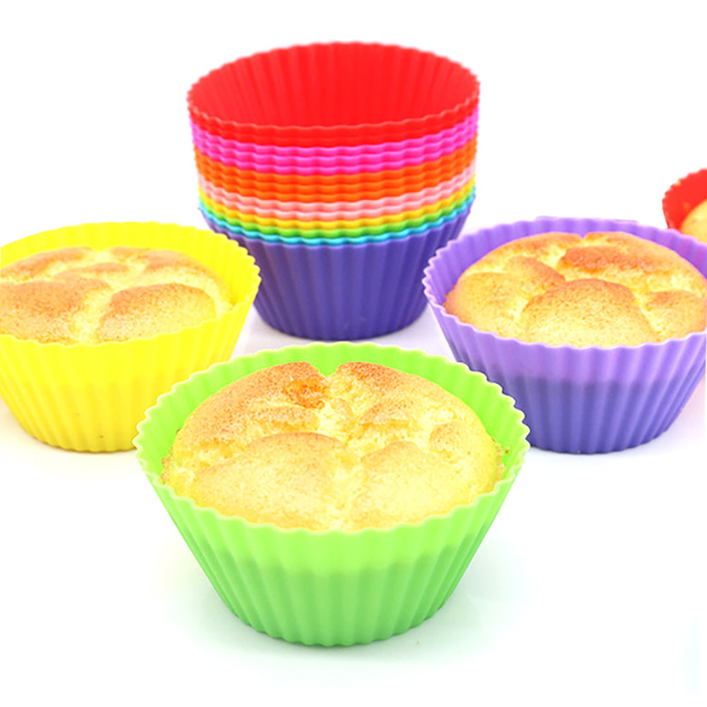 24PCS Christmas Baking Silicone Muffin Cake Cup 2
