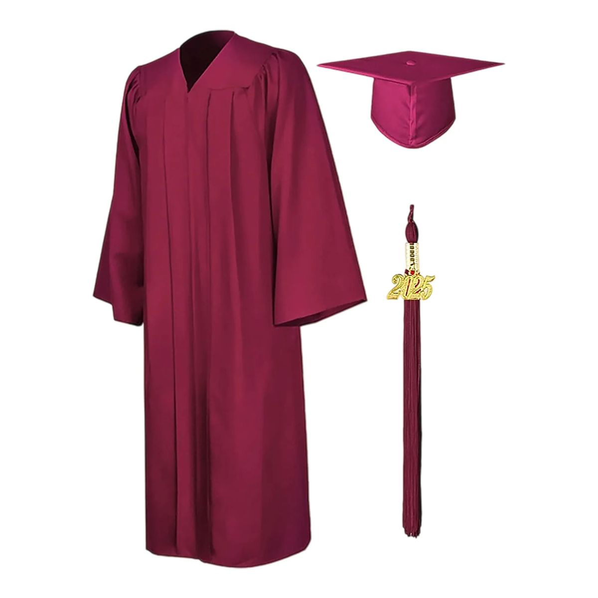 Durable Polyester Graduation Outfit with Tassel Included 3