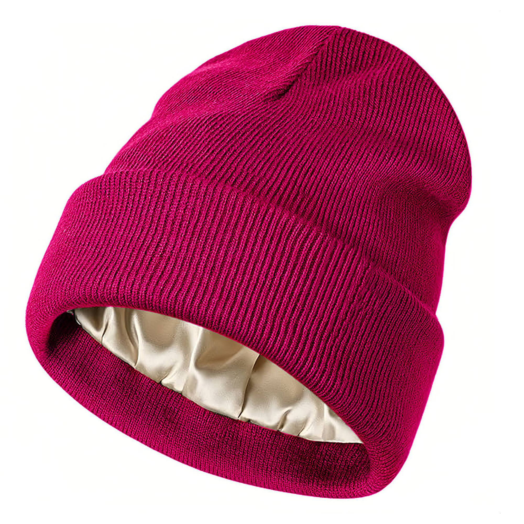 Winter Knit Cap With Smooth Lining 12