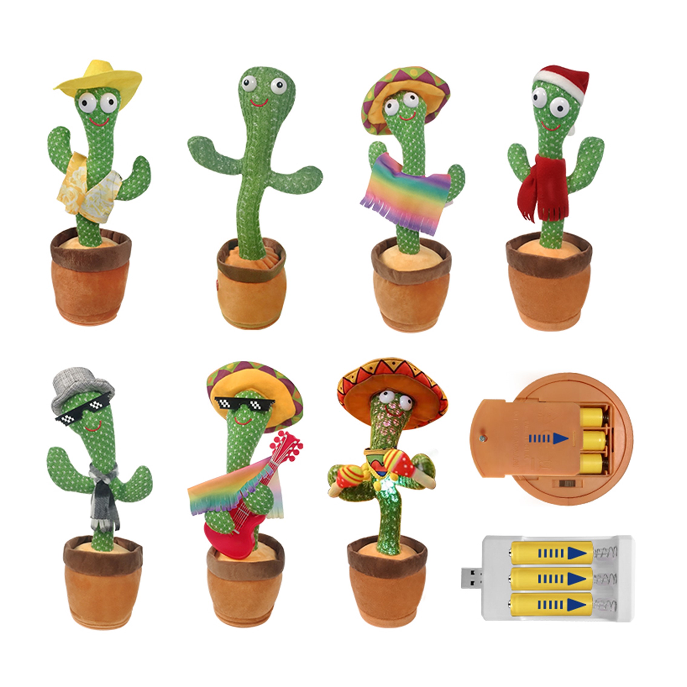 Electric Plush Toy Stuffed Dancing Cactus 2