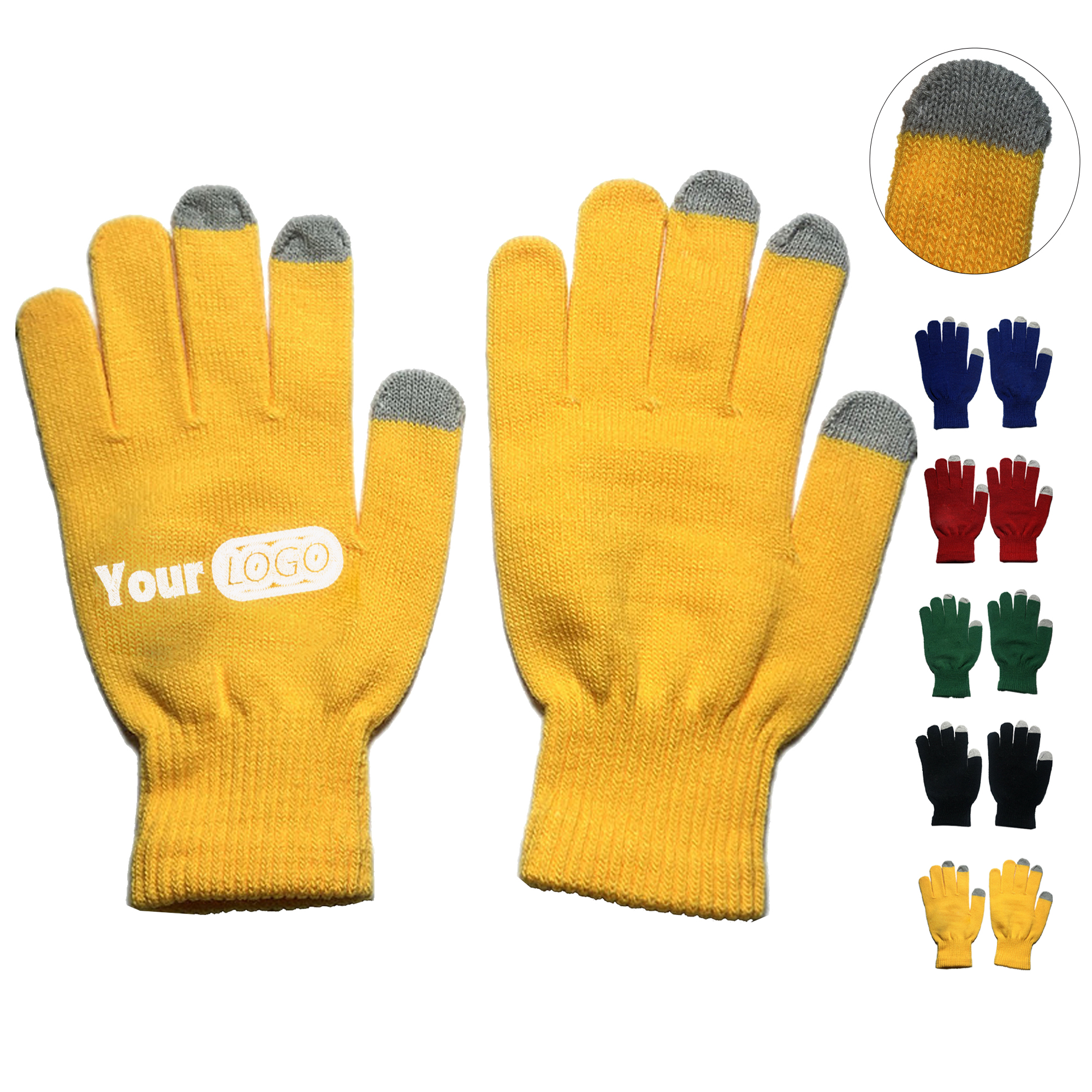 Custom Knit Touchscreen Winter Gloves 2