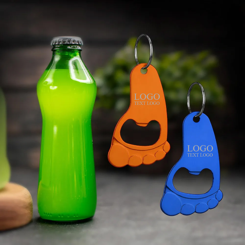 Foot Shaped Bottle Opener Keychain 10