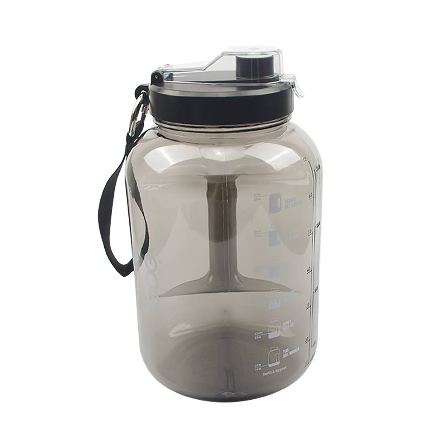 74 Oz Plastic Sports Water Bottle w/ Carrying Rope 9