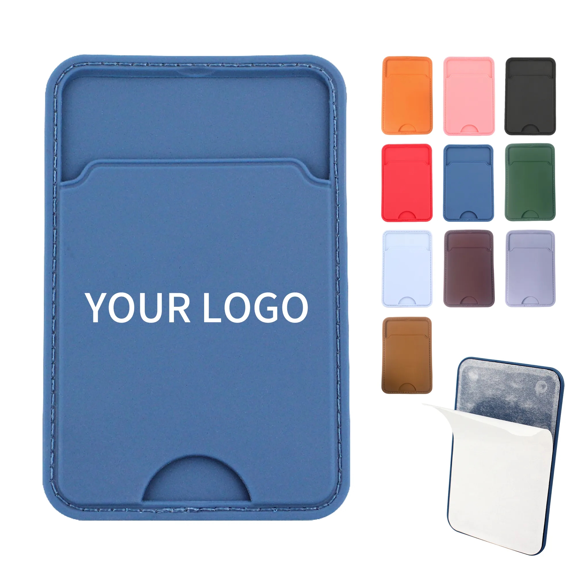 Slim Silicone Phone Wallet with Adhesive 1