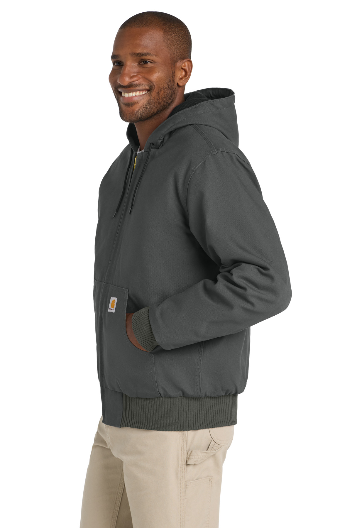 Carhartt® Quilted-Flanne-Lined Duck Active Jacket 9