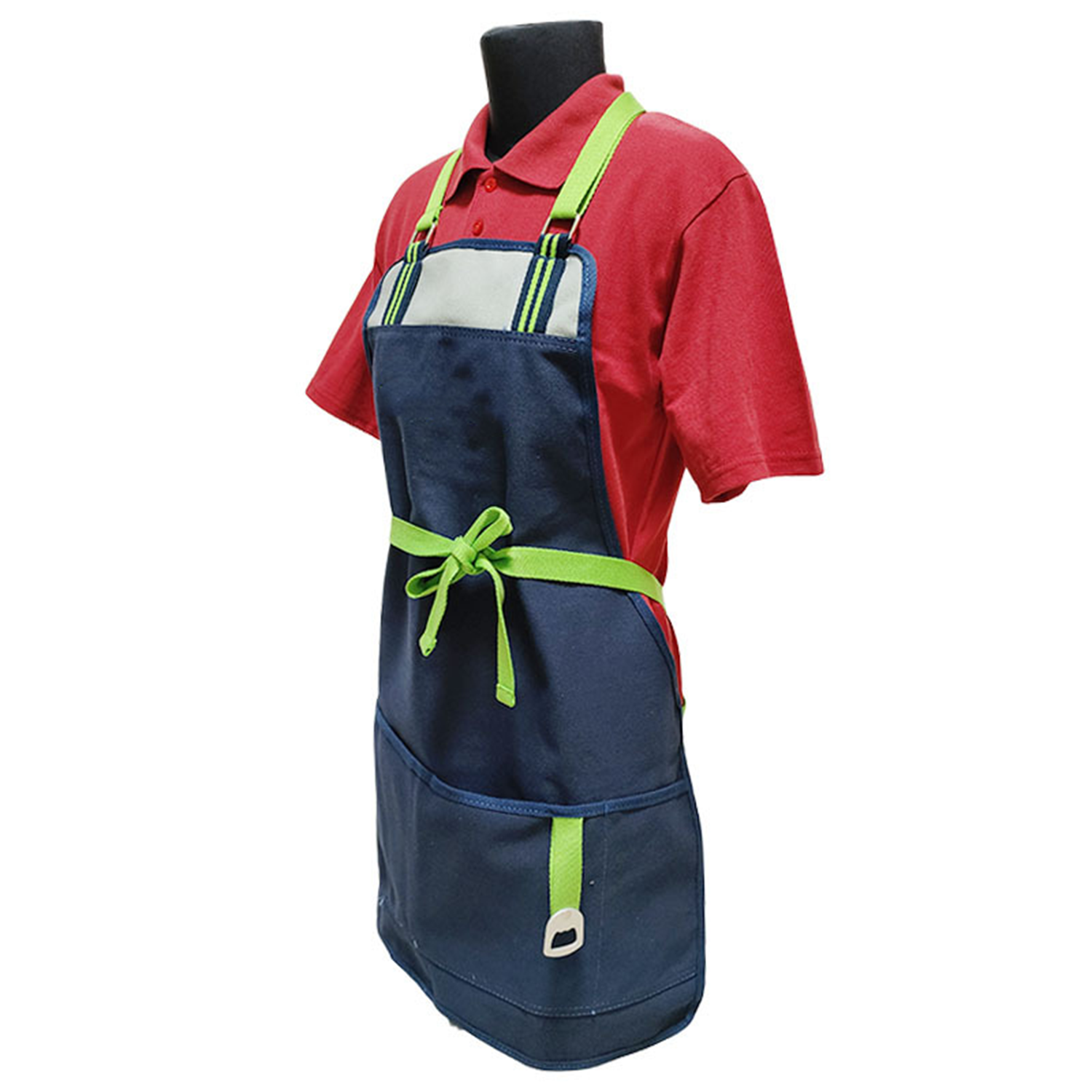 Adjustable Strap Grill Apron w/ Bottle Opener 2