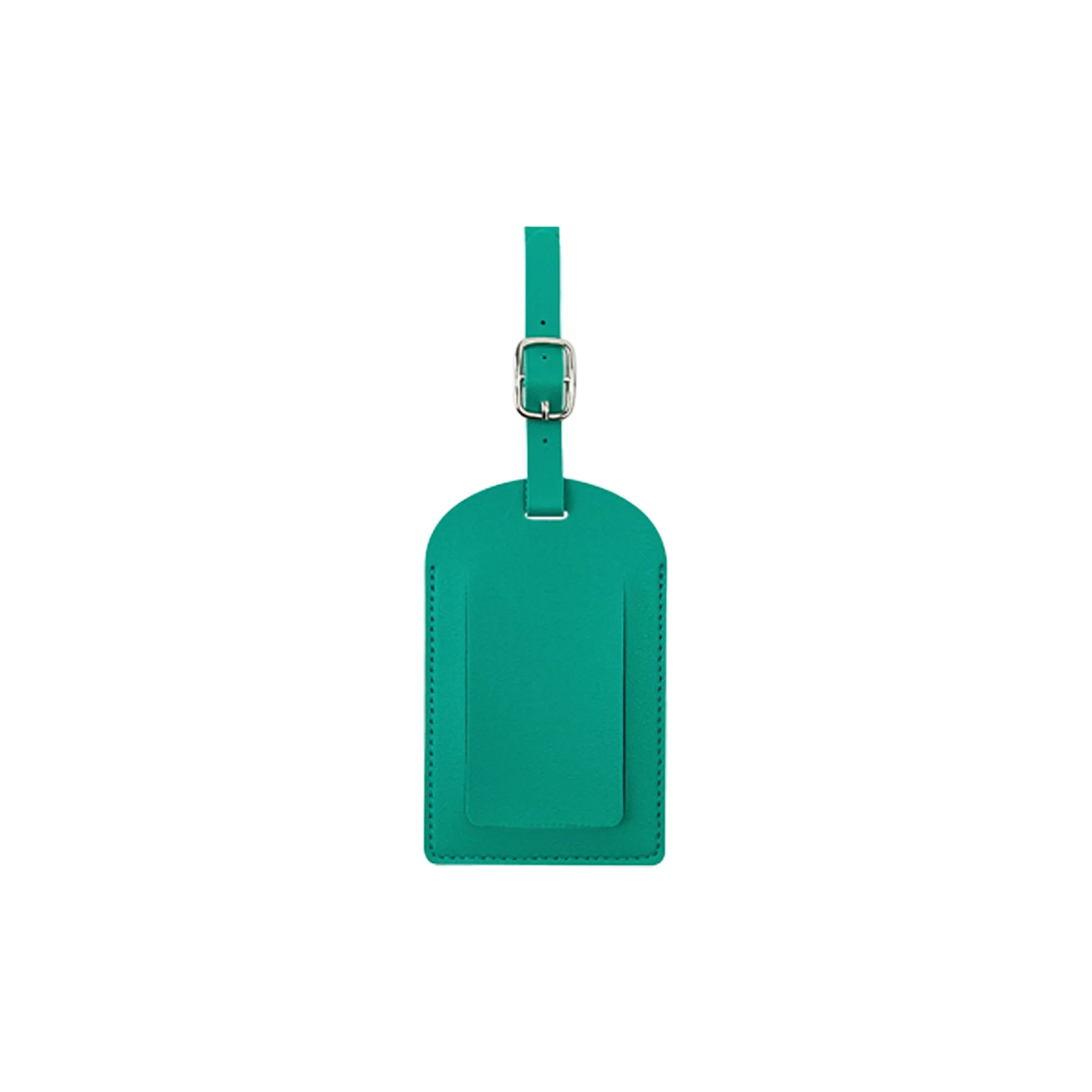 MOQ 20 Premium PU Leather Luggage Tag with Keychain 5