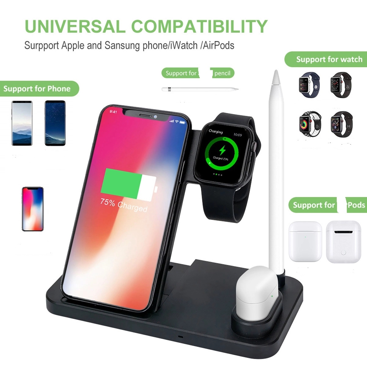 4 In 1 Fast Wireless Charging Station 3