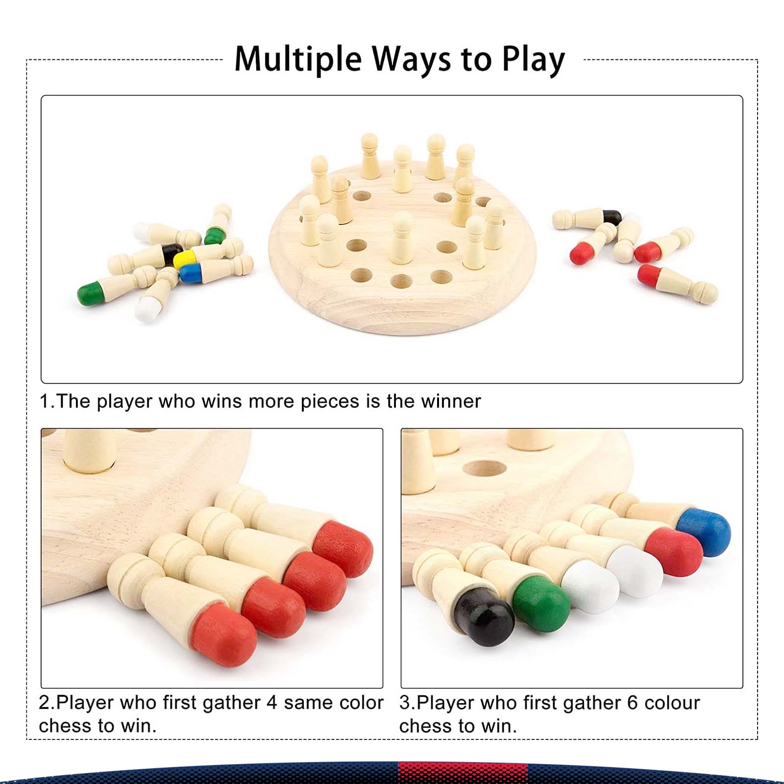 Wooden Memory Chess Set 2