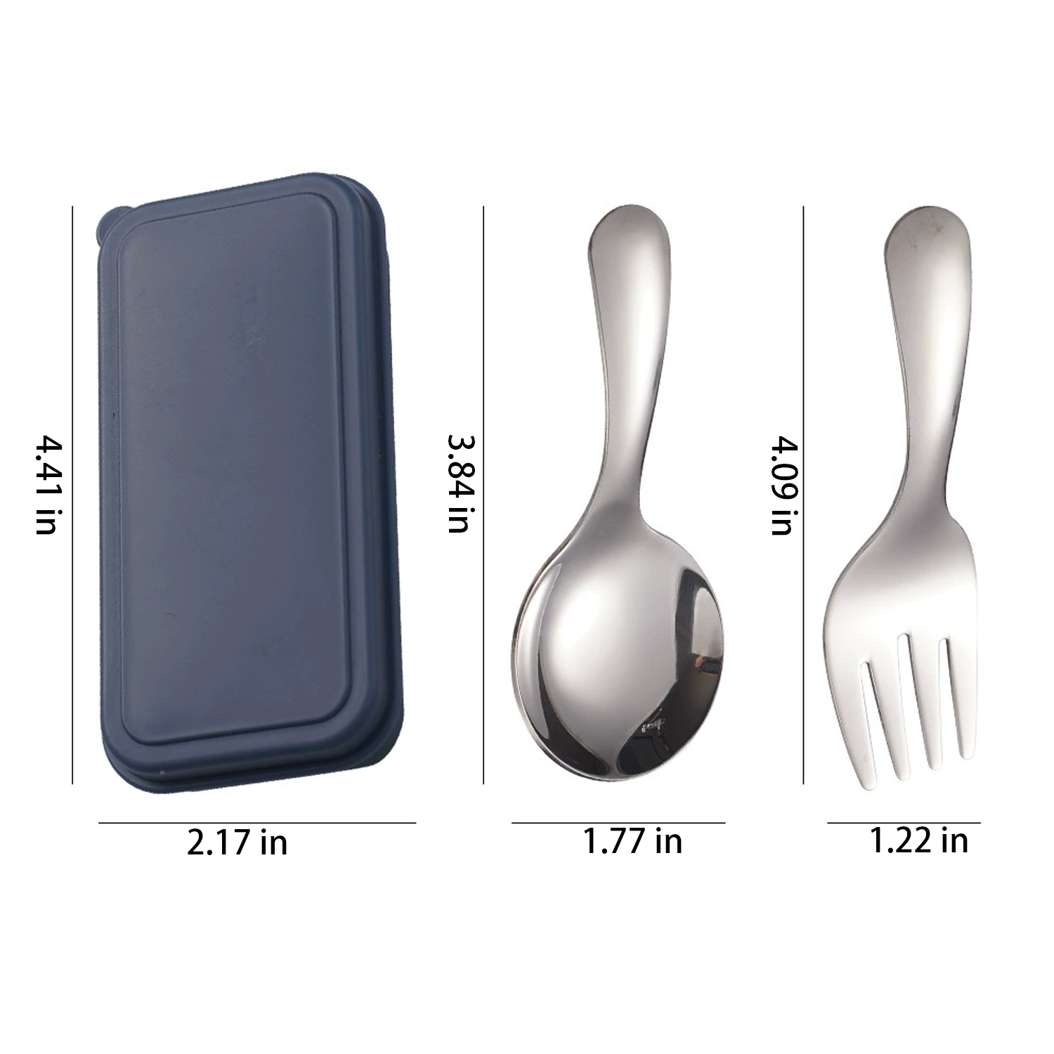 304 Short Handle Children's Spoon and Fork Set 3