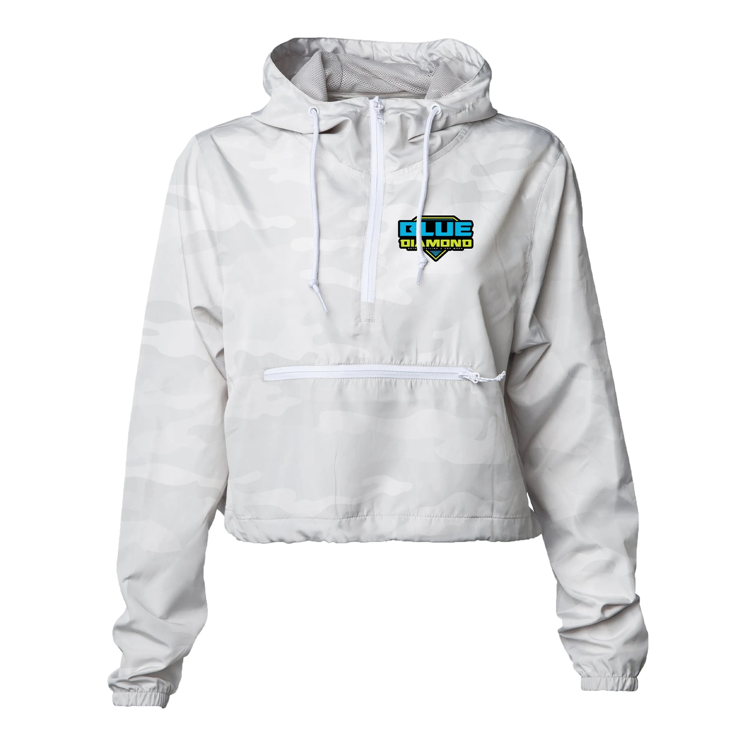 Independent Trading Co. Women's Lightweight Crop Windbreaker 7
