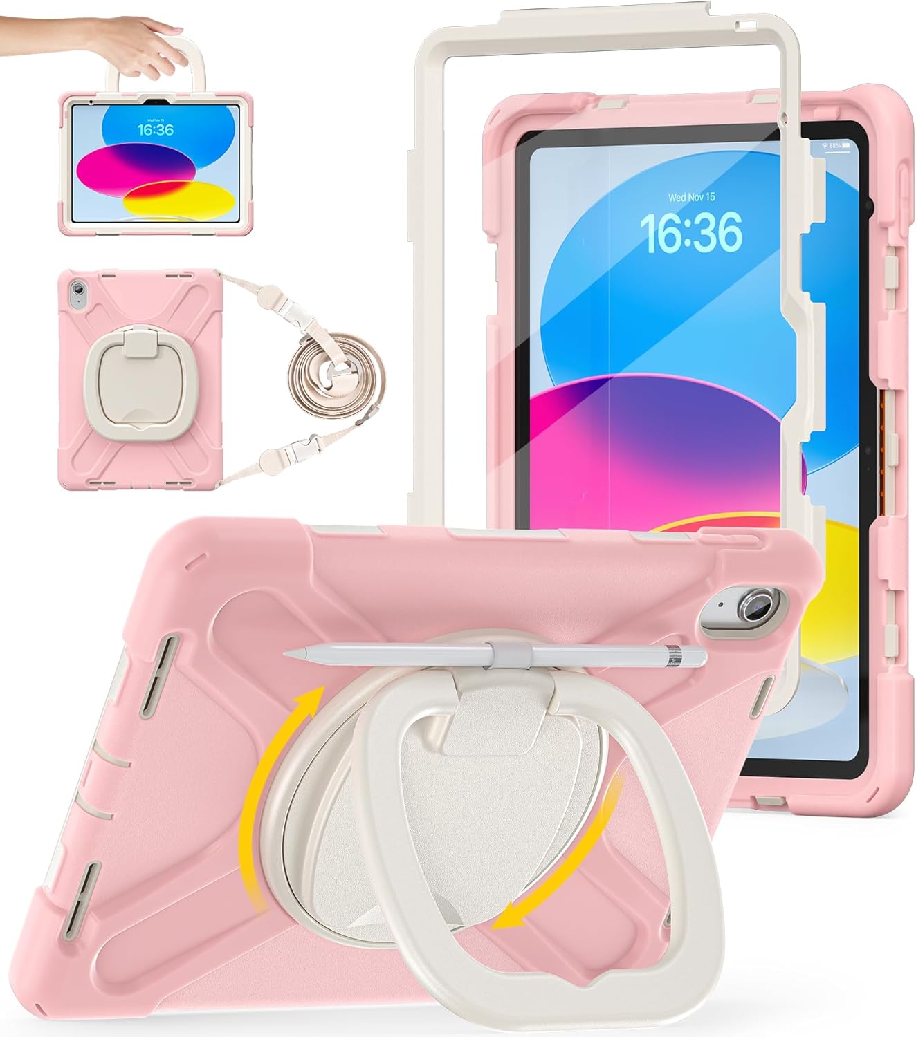 iBank ® Shockproof Case for iPad Air 13 M3 2025/ M2 2024, iPad Pro 12.9. Free Shipping 1