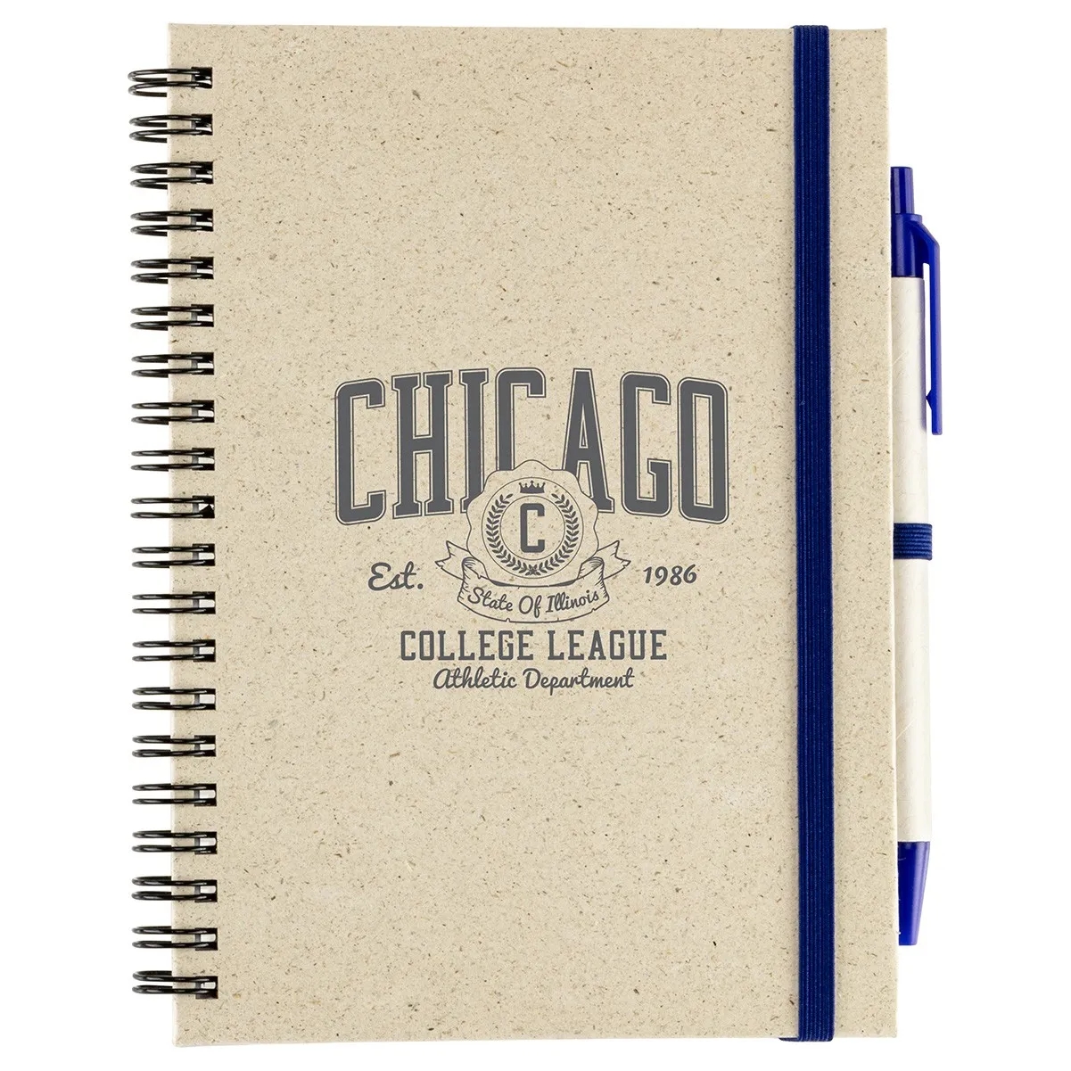 Prairie Fragrant Grass Recycled Spiral Notebook with Pen 7