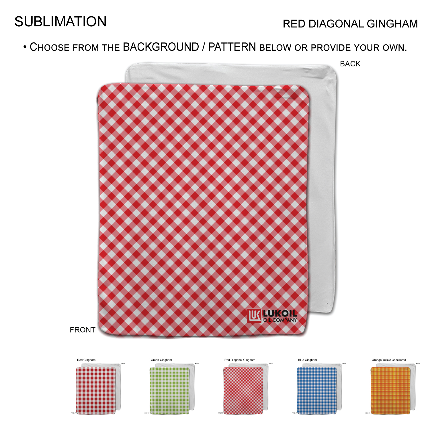 Checkered Blanket in soft Microfleece, 50x60, Large size