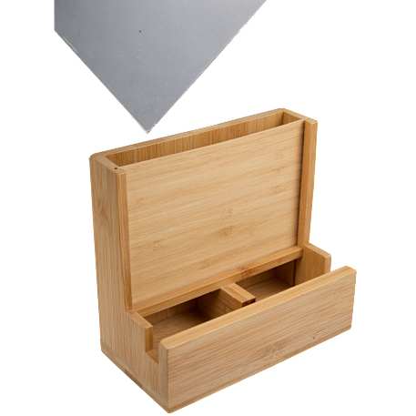 FSC® 100% Bamboo Photo Frame Desktop Organizer 38