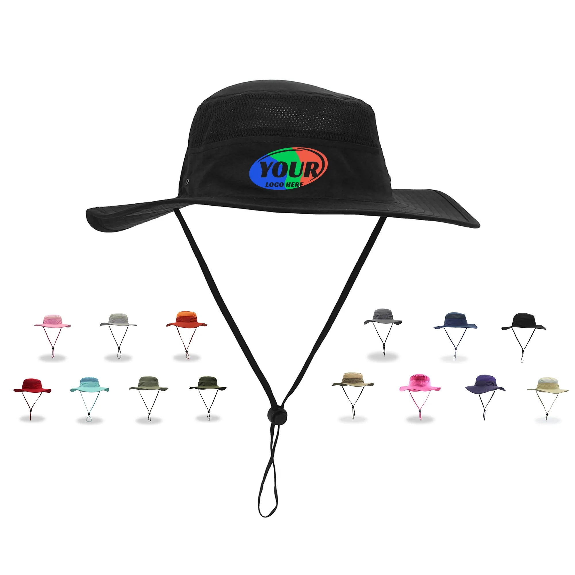 Wide Brim Outdoor Sun Bucket Hat 11