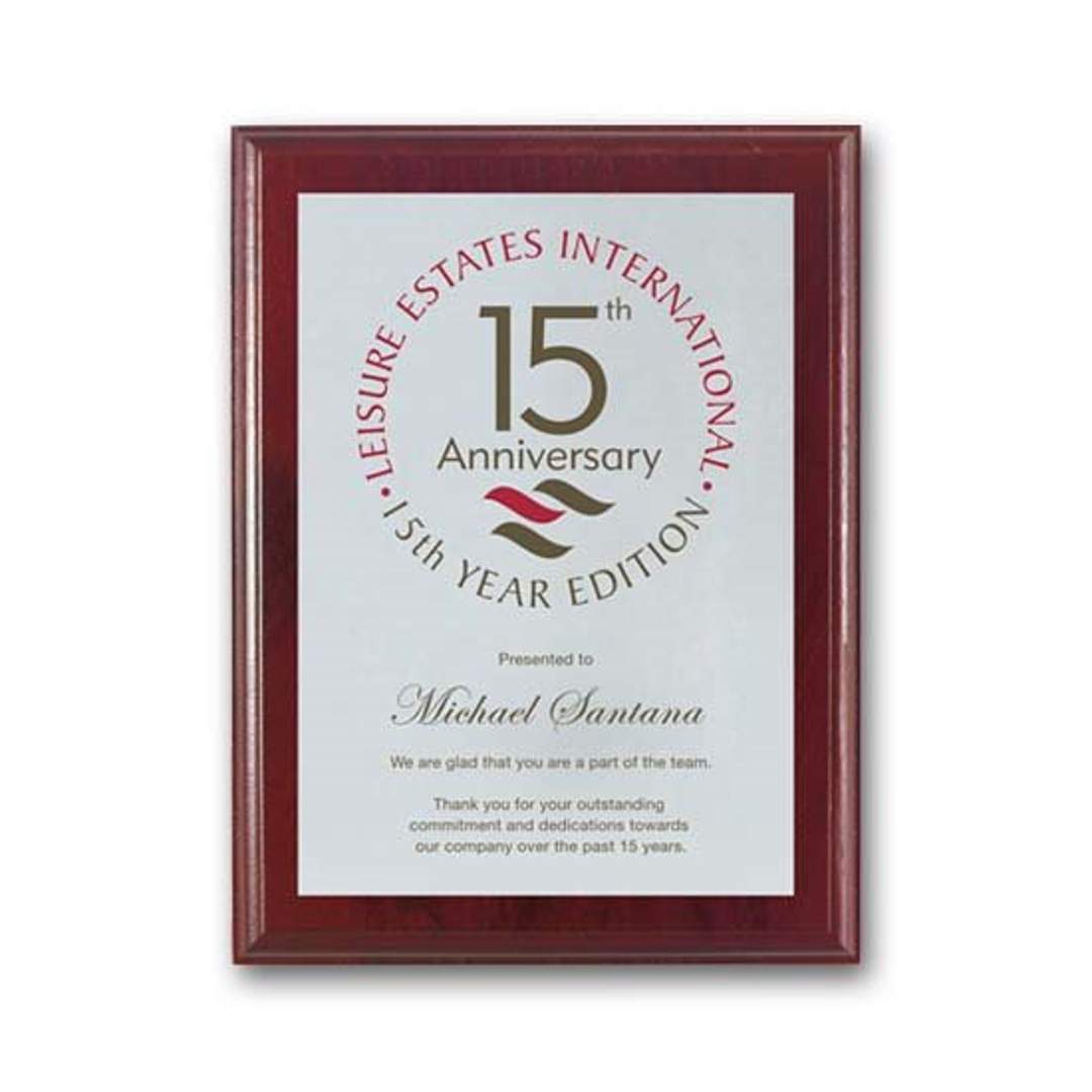 Screenprint Aluminum - Mahogany