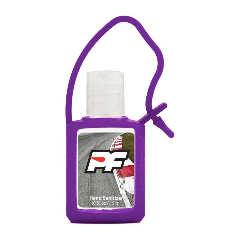 Hand Sanitizer Gel with Silicone Holder, 0.5 oz. 2