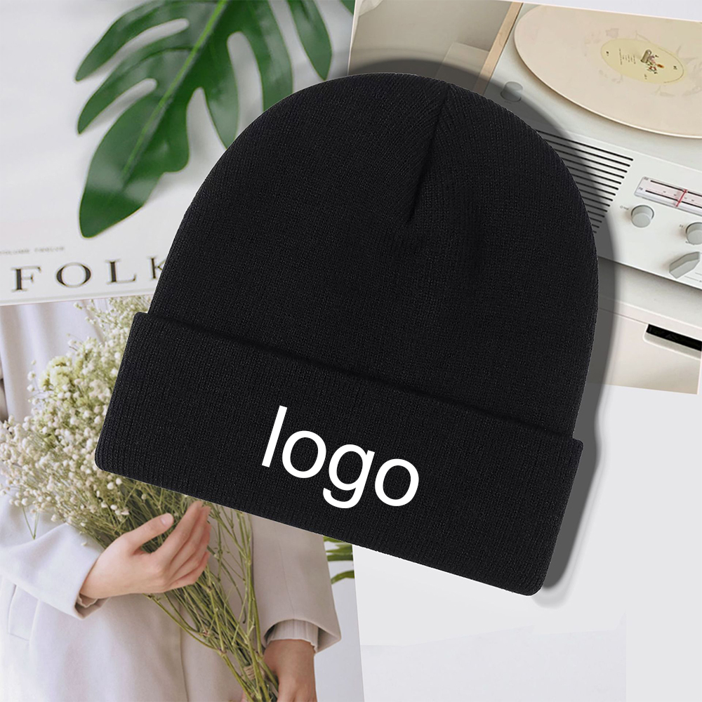 Embroidery Winter Beanie Hat 2