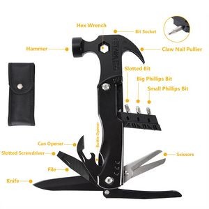Multi Claw Hammer Tool With Scissors and Stainless Steel Construction 3