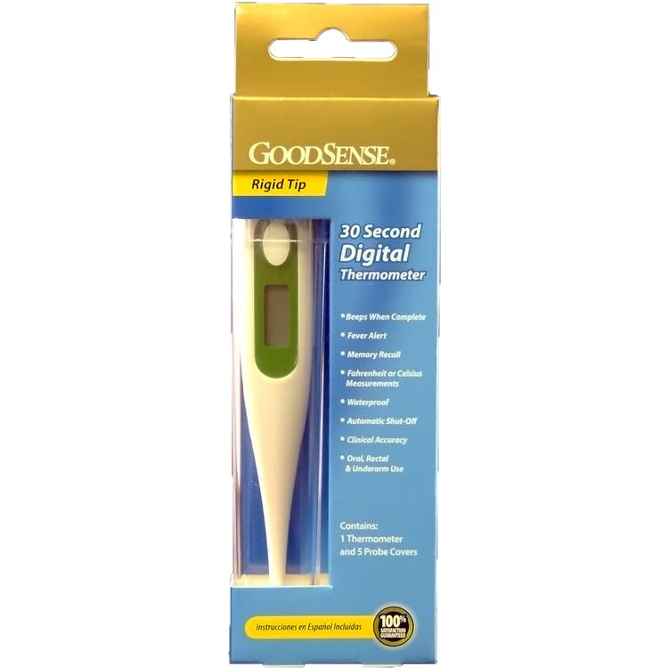 GoodSense Digital Thermometers - 30s Probe Covers 1