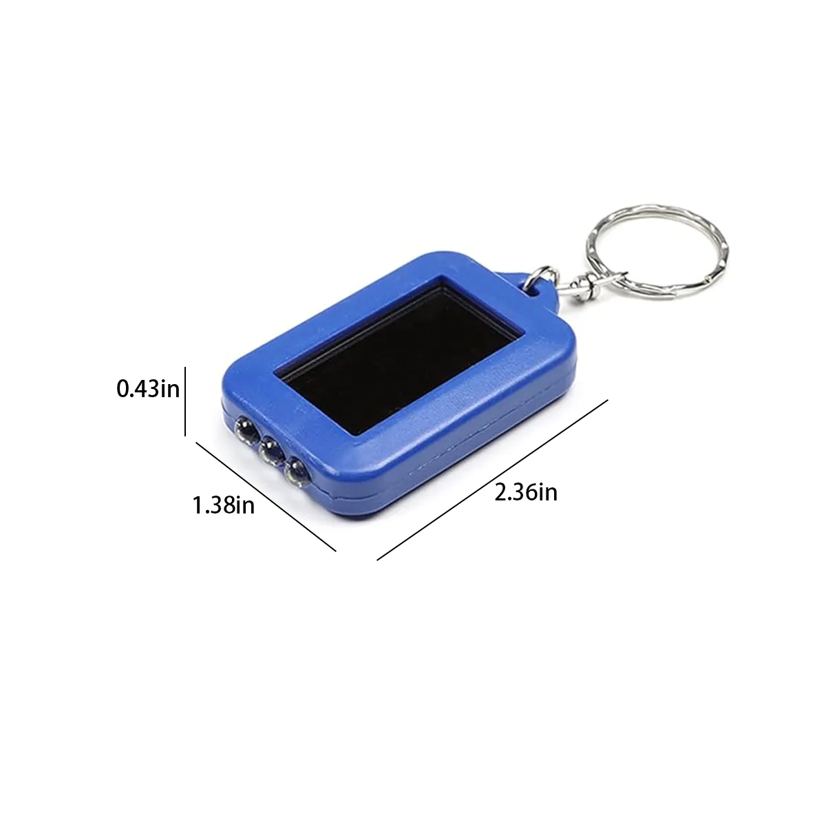 Camping Hiking Torch Solar Energy Power Mini LED Keychain 5