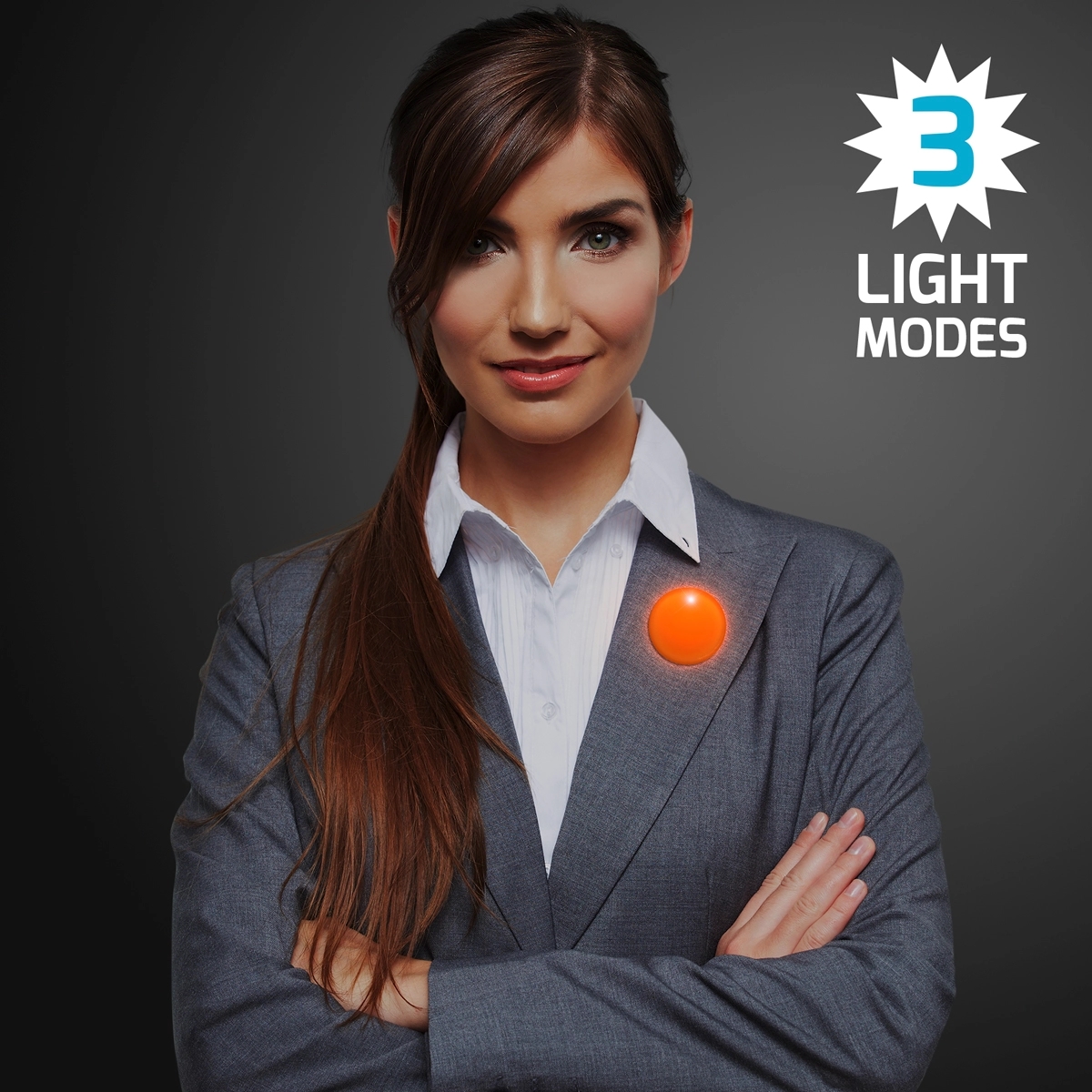 Frosted blinking circle clips 6