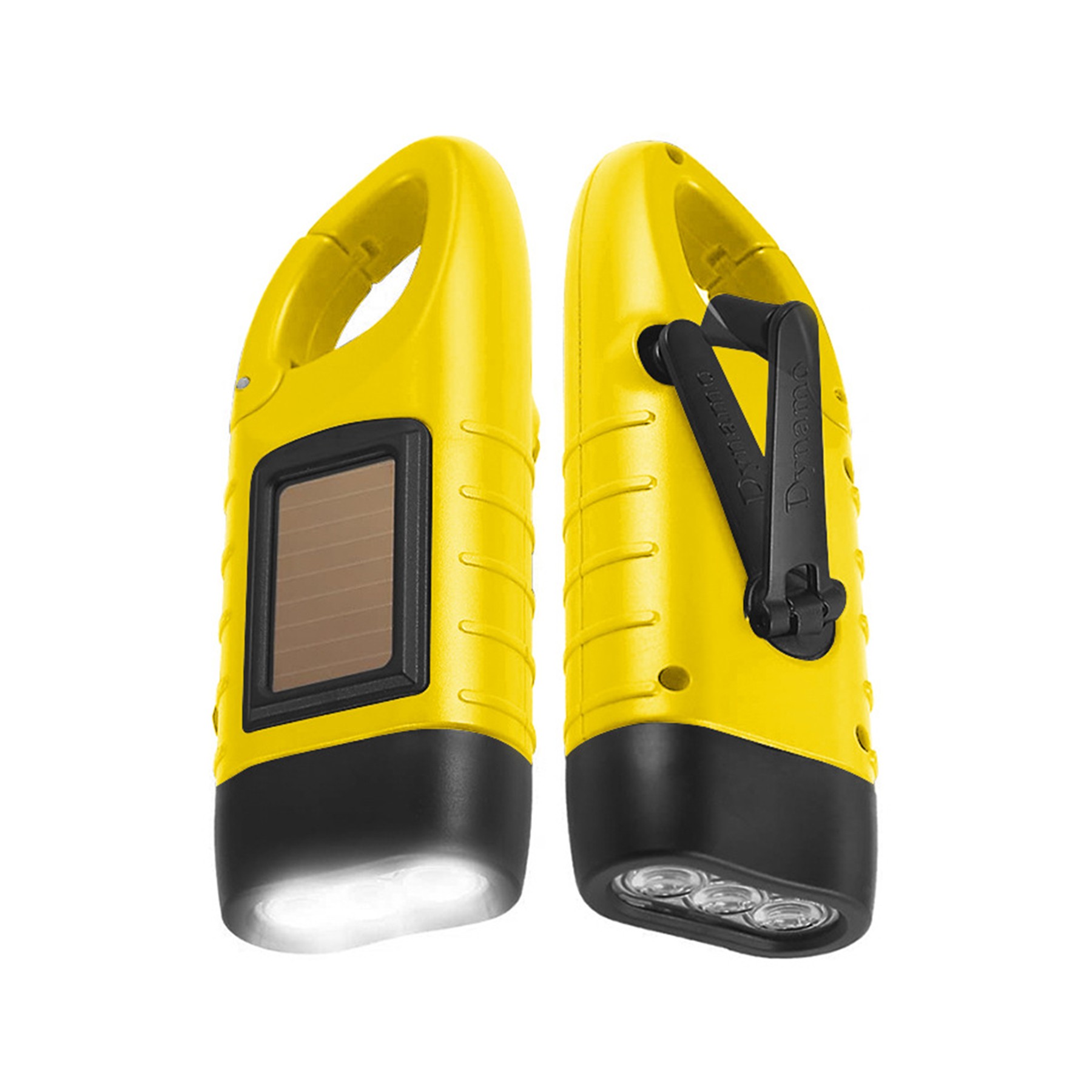 Hand Crank Solar Powered Flashlight 4