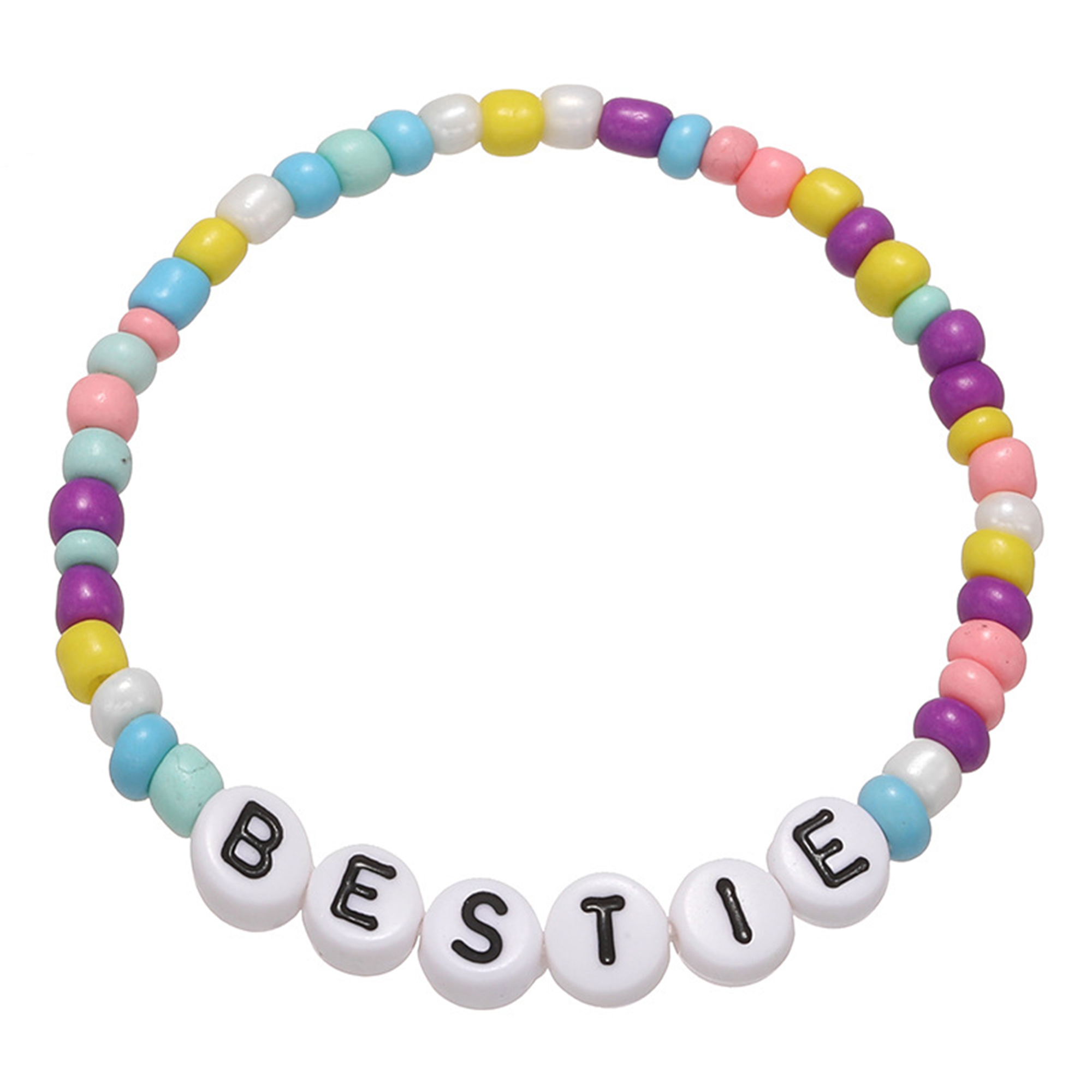 Colorful Alphabet Bead Bracelet for Kids 1
