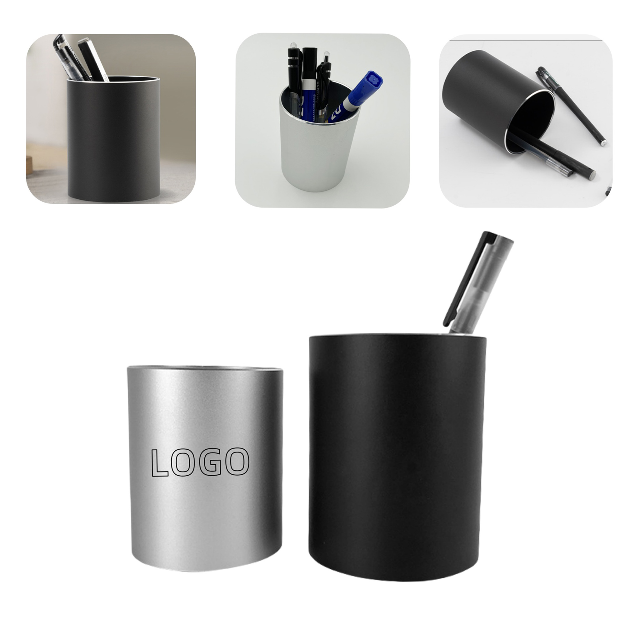 Metallic Pencil Container and Office Organizer 2