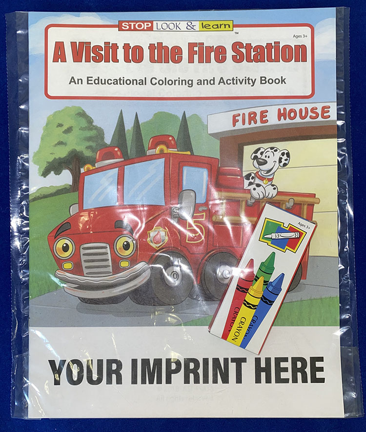 COLORING SET - A Visit to the Fire Station Coloring Book Fun Pack 2