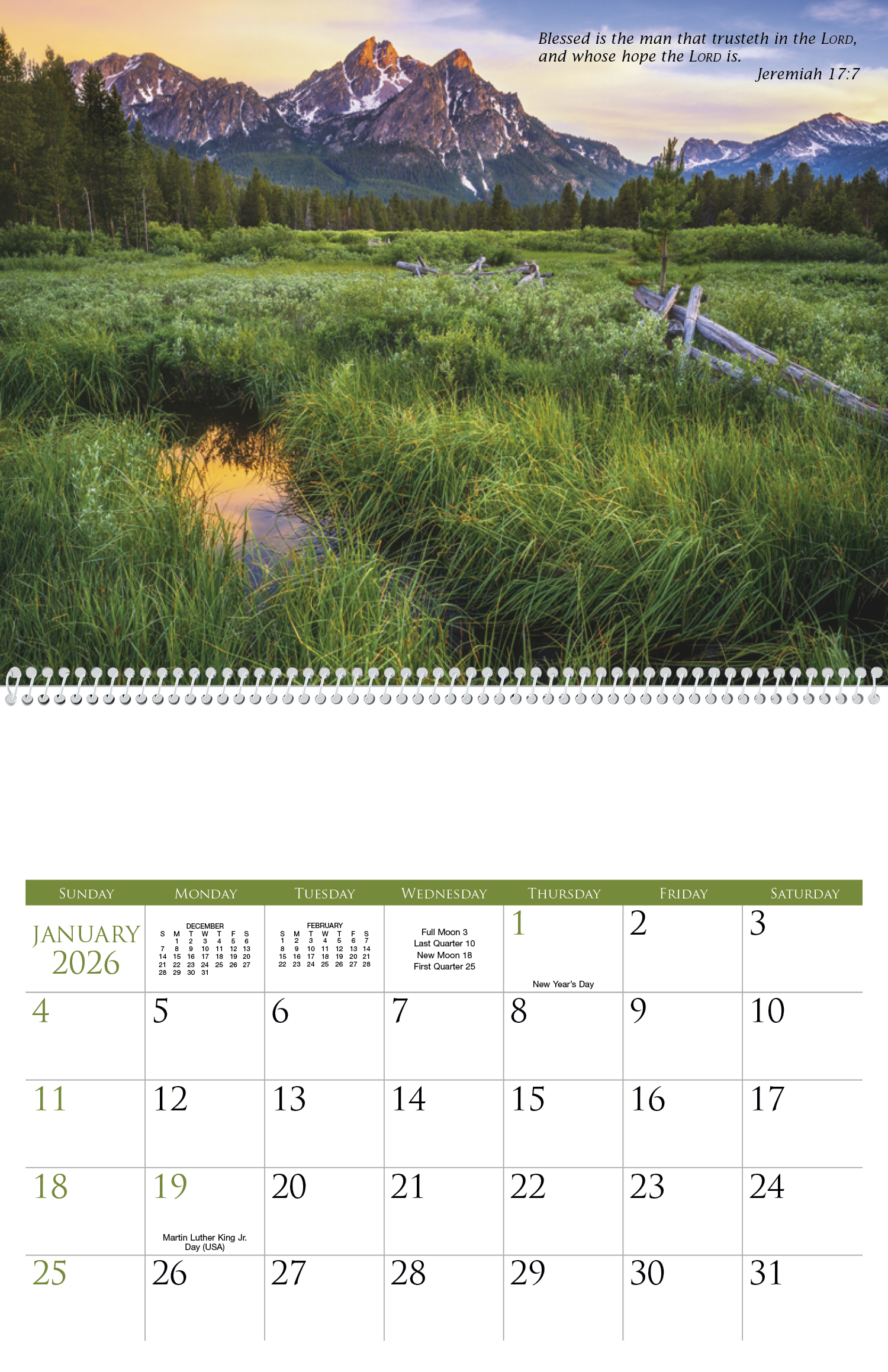 Triumph® Calendars Bible Passages Calendar 30