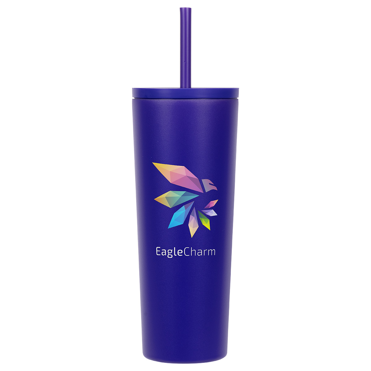 Bradford 24 oz Vacuum Insulated Stainless Steel Tumbler with Straw 35