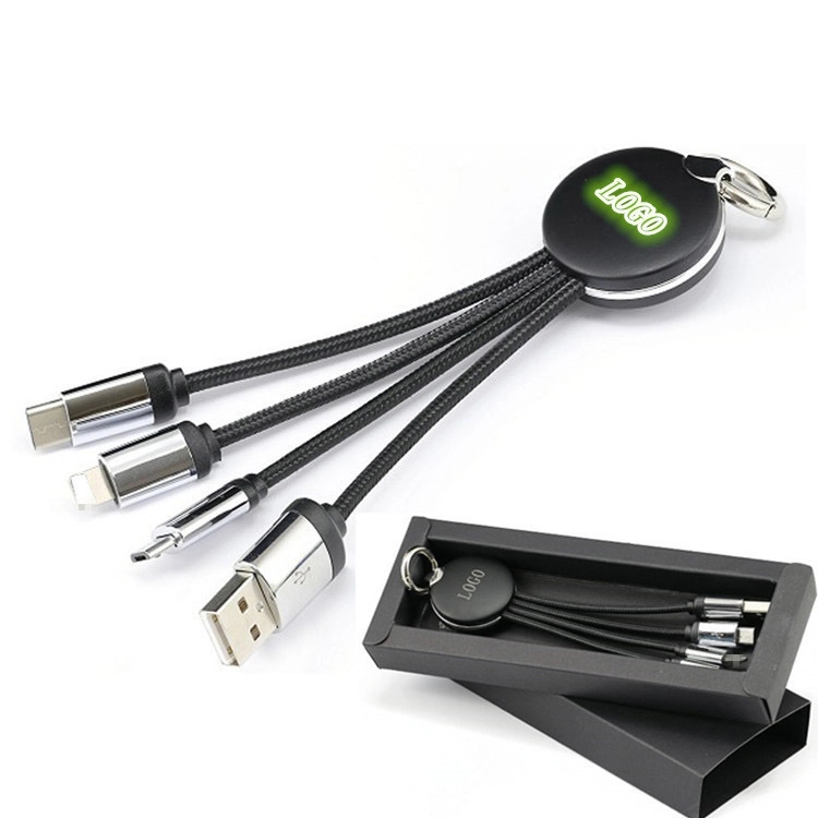 3 in 1 Charging Cable With Luminous logo 2