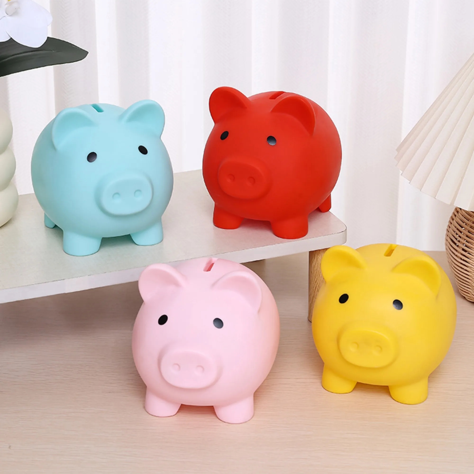 Classic Small Piggy Coin Bank Unbreakable 4