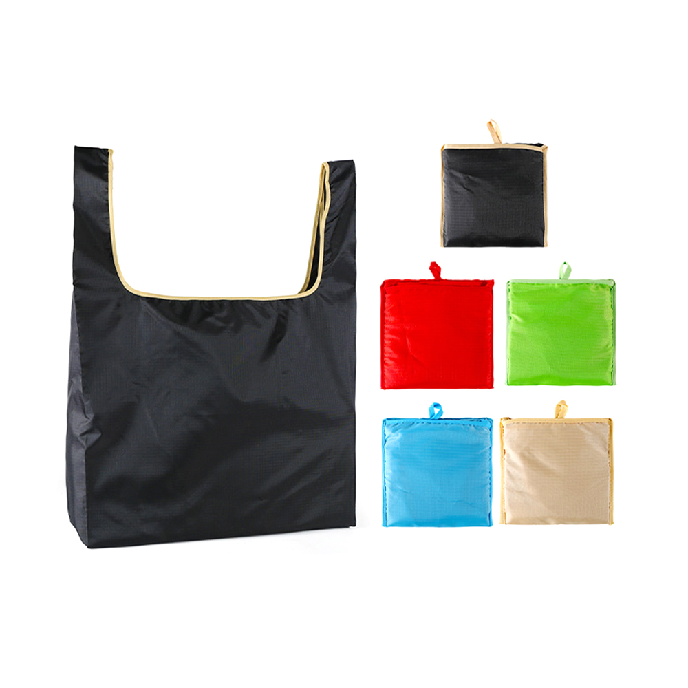 Portable Oxford folding tote shopping bag, custom tote bag with logo imprint 6