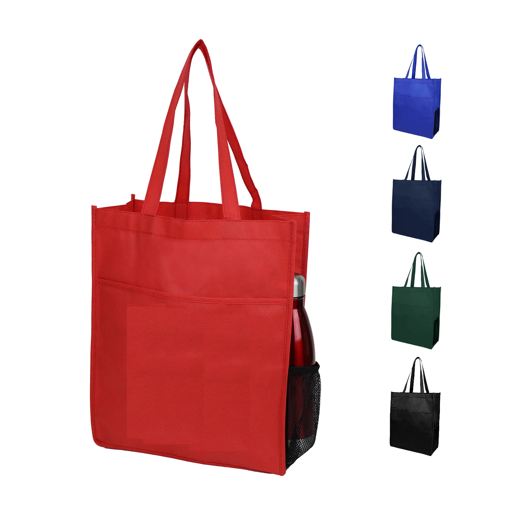 ECO Friendly Pocket Shopper Tote, custom tote bag with logo imprint 7