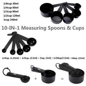 10 In 1 Plastic Measuring Cup Set With Volume Mark 8