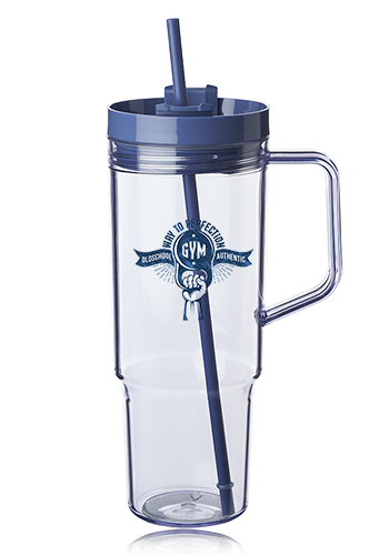 40 oz. Lincoln Plastic Tumbler with Handle 9