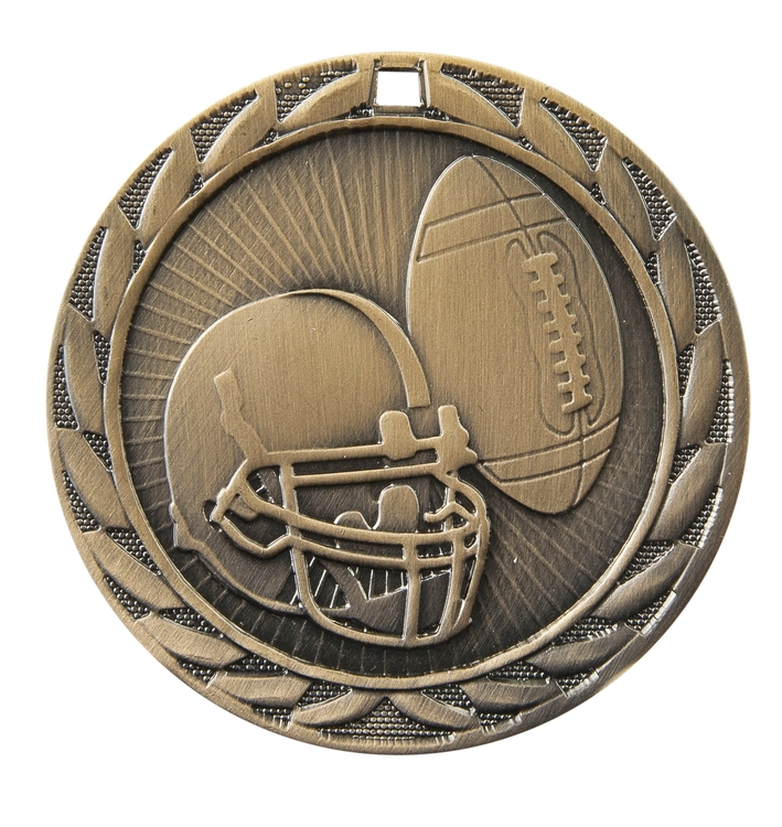 Football Fe Iron Medal 2" 2