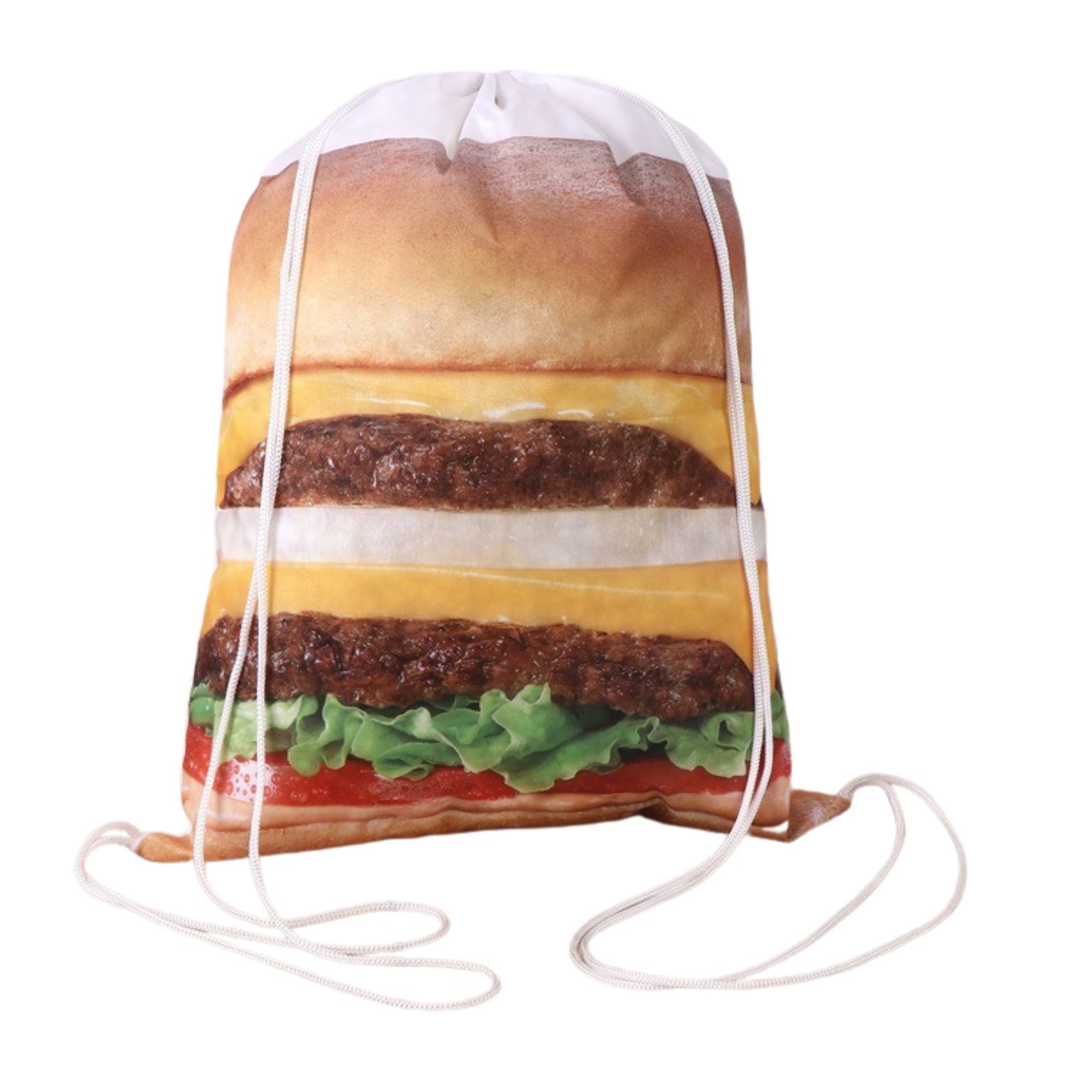 Premium 210D Polyester Sublimated Drawstring Backpack (14" x 18") 3