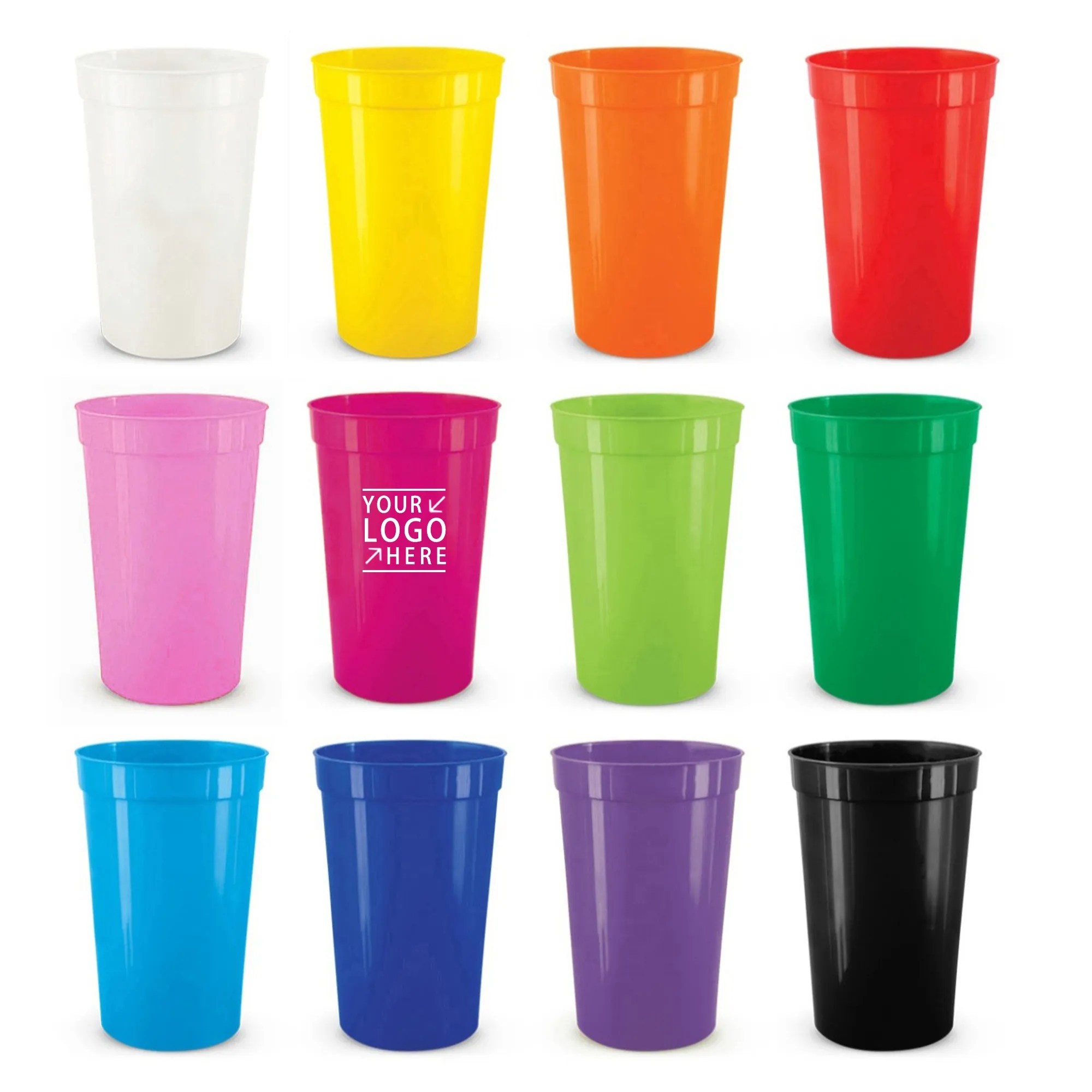 16 oz Plastic Stadium Cup