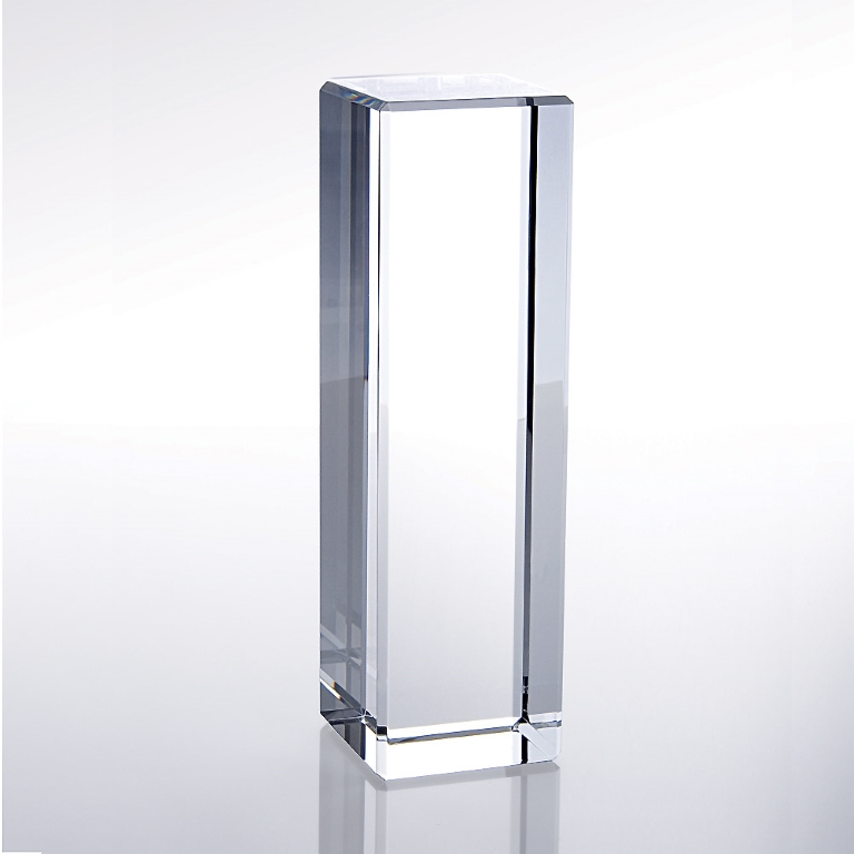 Rectangular Column Optic Crystal Award - Large