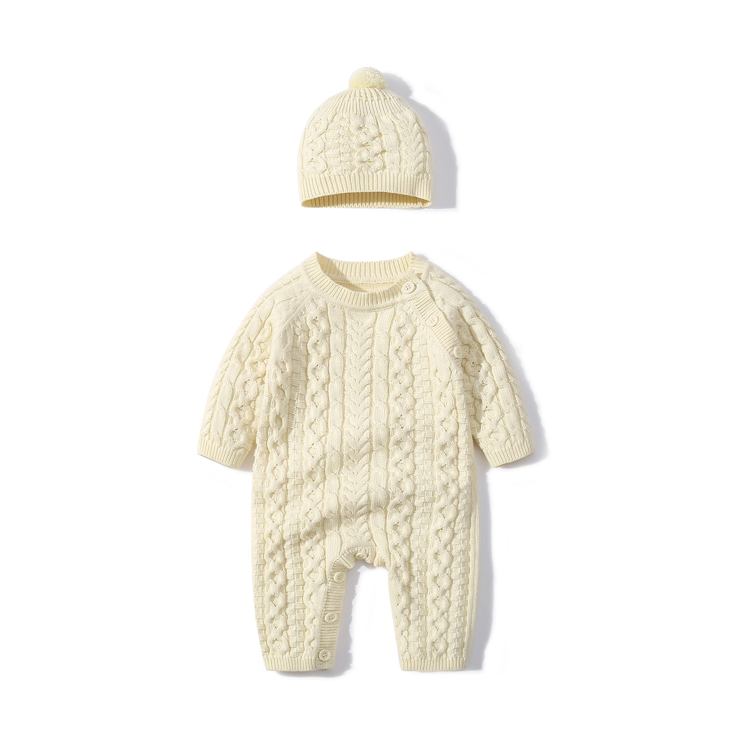 Baby Long Sleeve Jumpsuit Clothes With Hat 7