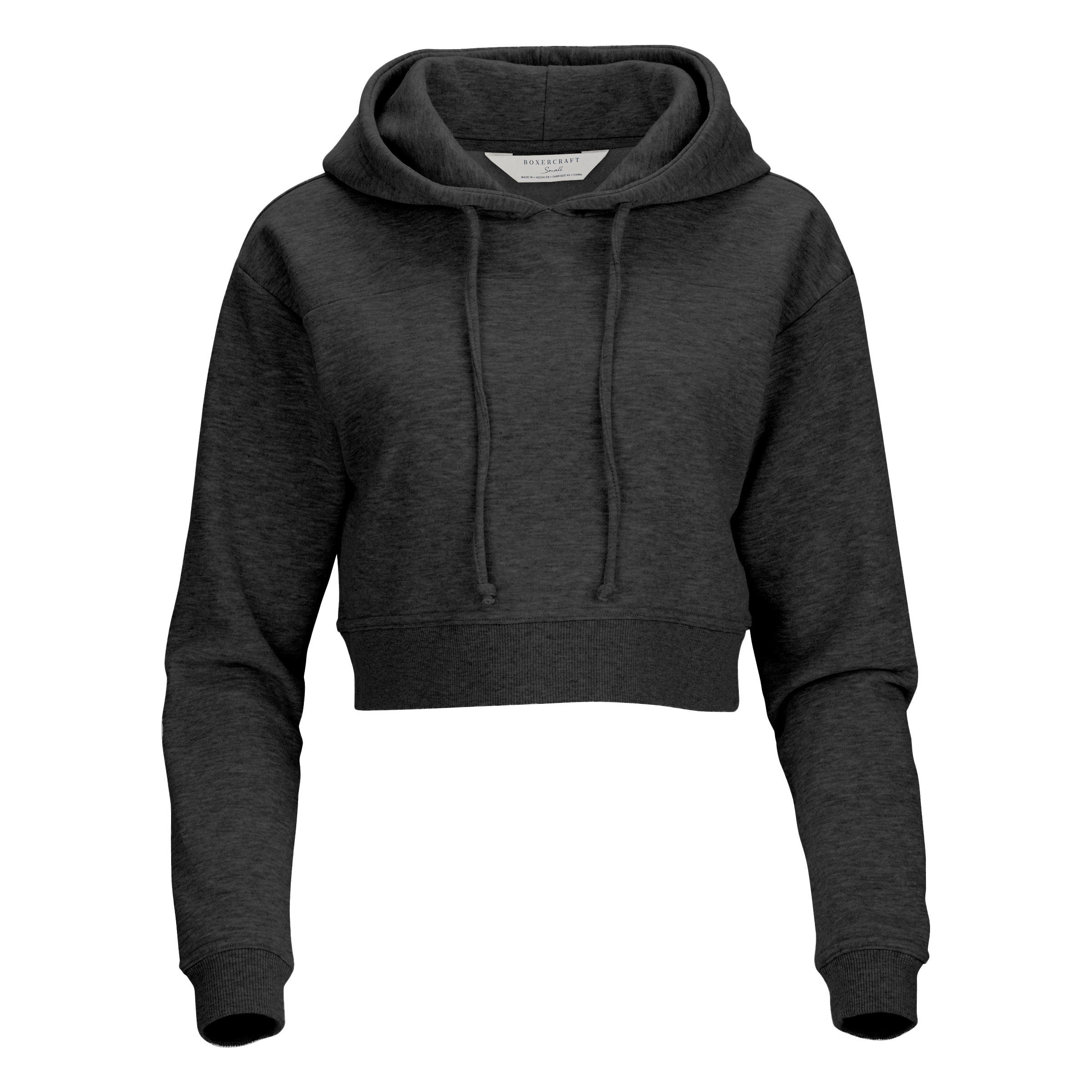 BOXERCRAFT WOMEN'S CROPPED FLEECE HOODIE 3