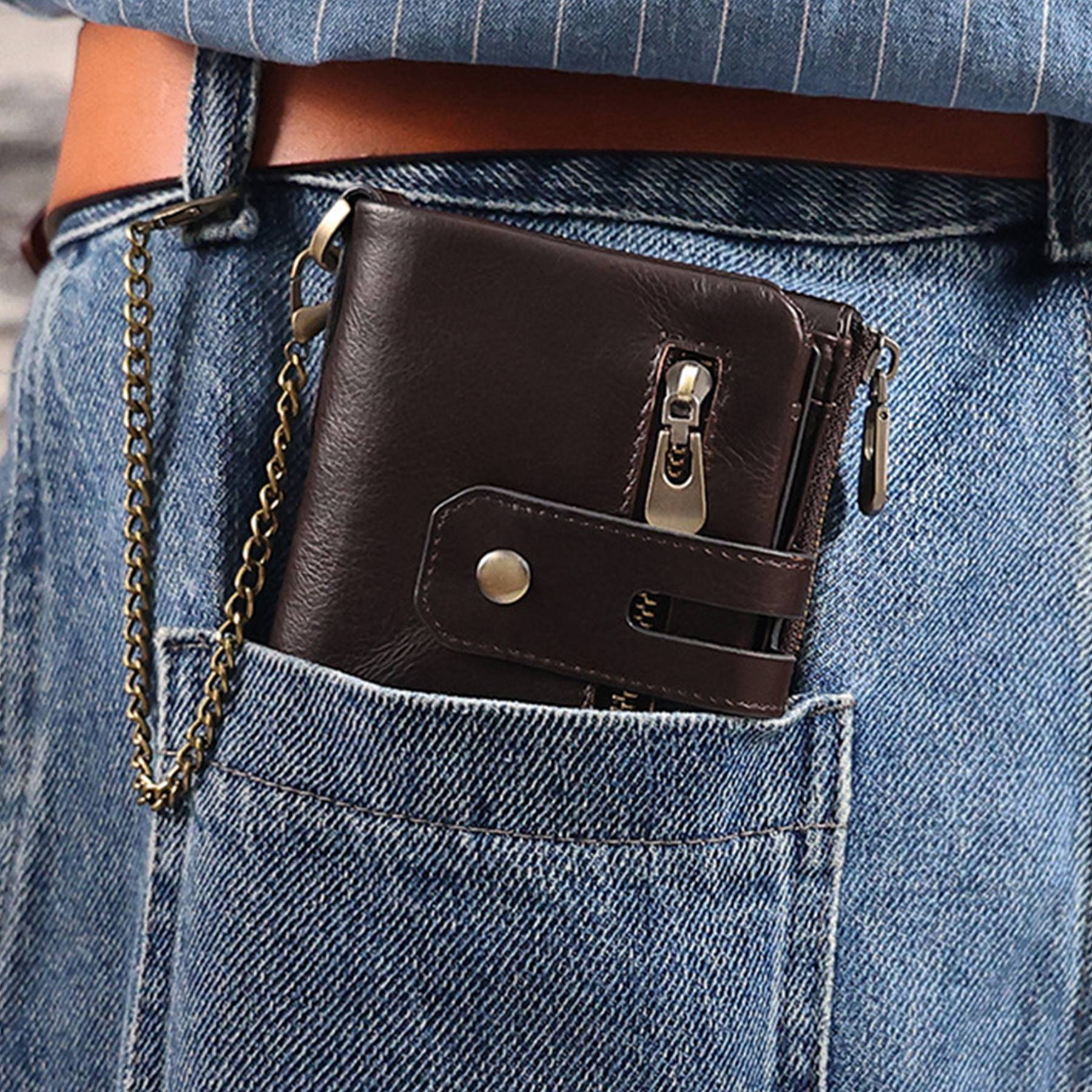 Genuine Leather RFID Card Holders for men 1