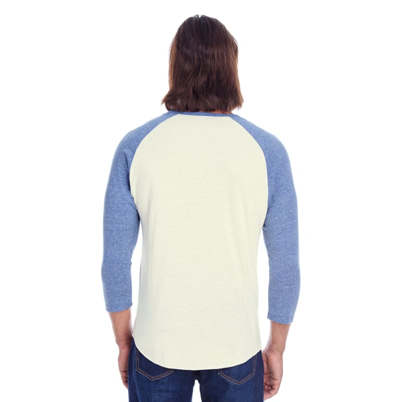Threadfast Apparel Unisex Triblend 3/4-Sleeve Raglan 20